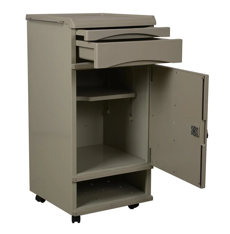 Hospital Furniture Steel & ABS Bedside Locker with Lock