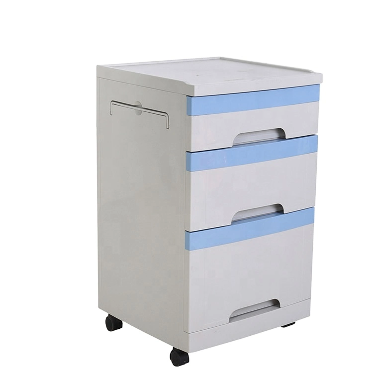 Bt-Al008 Furniture Mobile ABS Bedside Cabinet Medical Bedside Locker