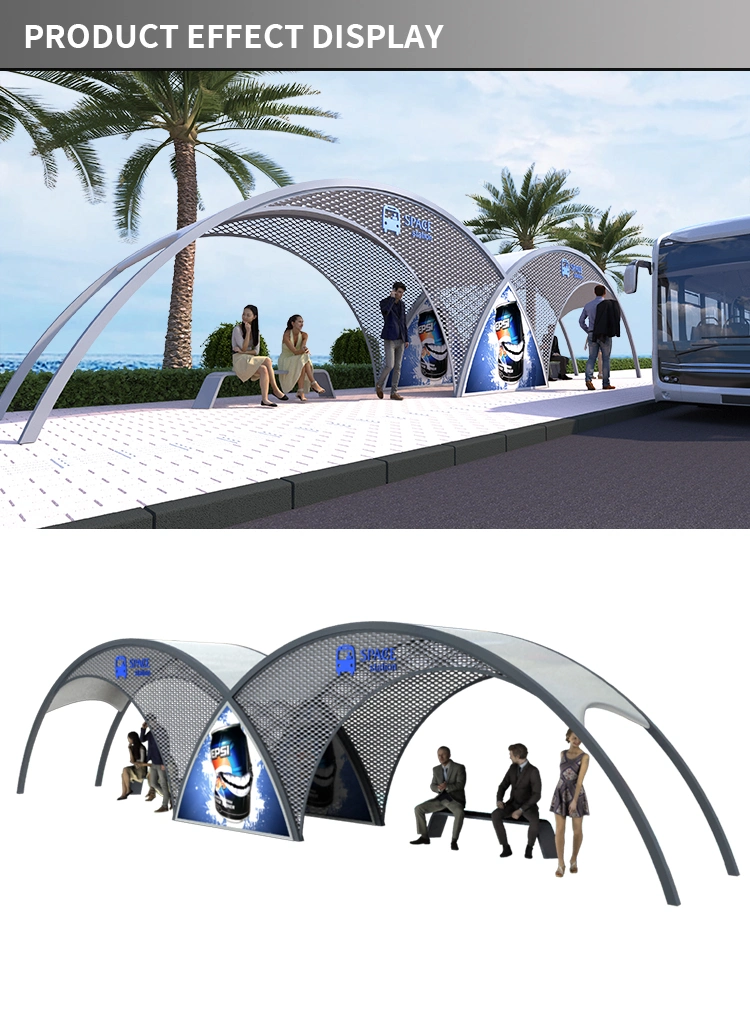 Outdoor Street Furniture Advertising Bus Shelter