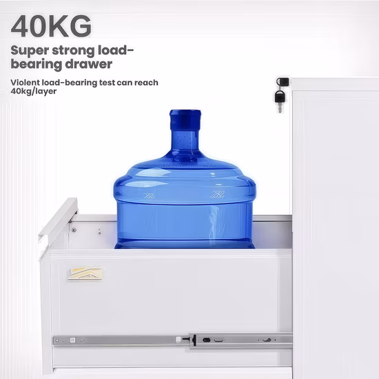 Classeur latéral en bois à 3 tiroirs de stockage de fichiers de format légal et lettre à usage de bureau