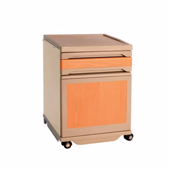 Casier de chevet mobile d'hôpital d'ABS de médecine de bonne qualité de gros de fabricants d'usine pour des meubles de clinique