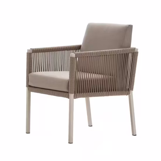 Ensemble de jardin de table de chaise de patio en aluminium populaire de meubles extérieurs