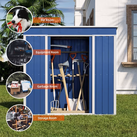 Abris de jardin personnalisés pour le stockage d'outils en plein air