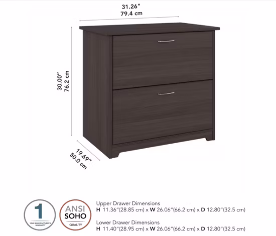 Classeur latéral en bois pour support d'imprimante de fichiers lettre A4 avec armoire de rangement