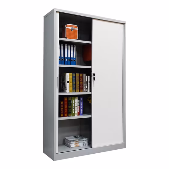Armoire de rangement en métal pour porte-tambour avant à volet roulant vertical