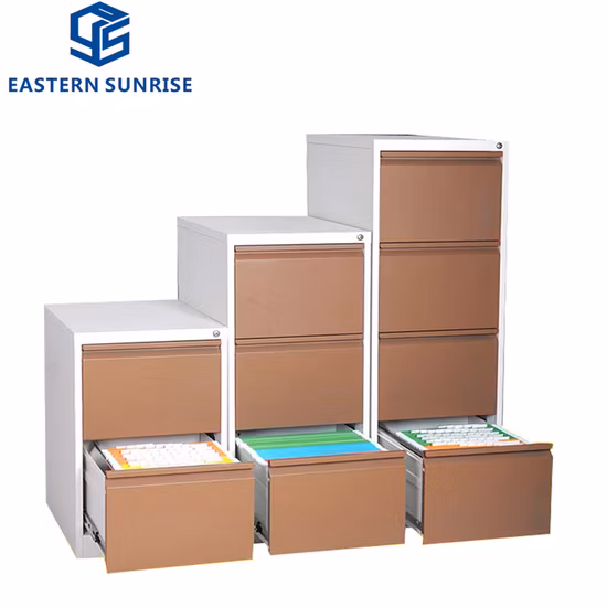 La Chine usine de mobilier de bureau en acier latéral Cabinet à 4 tiroirs pour le stockage de fichiers