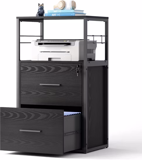 Gdlt Office Furniture Classeur latéral à 3 tiroirs Classeur Métal Acier