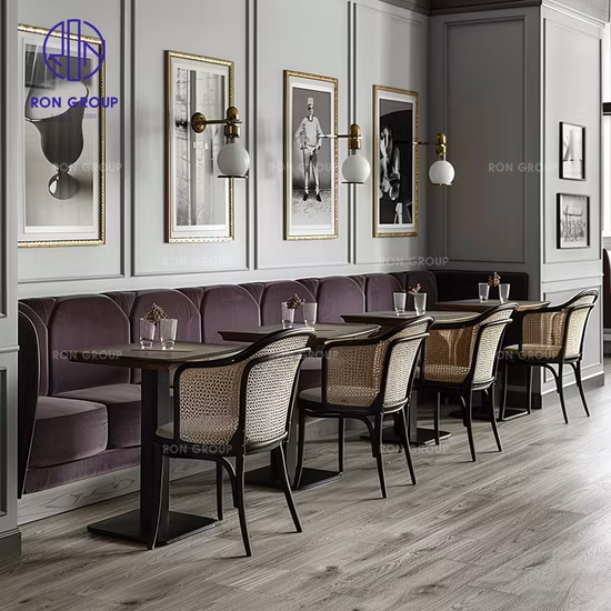 Ensemble de table et chaise de restaurant en bois intérieur commercial (SP-CS337)