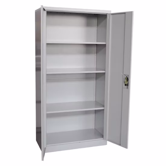 Dessins de taille de largeur de bureau Classeur de stockage en métal à 2 niveaux